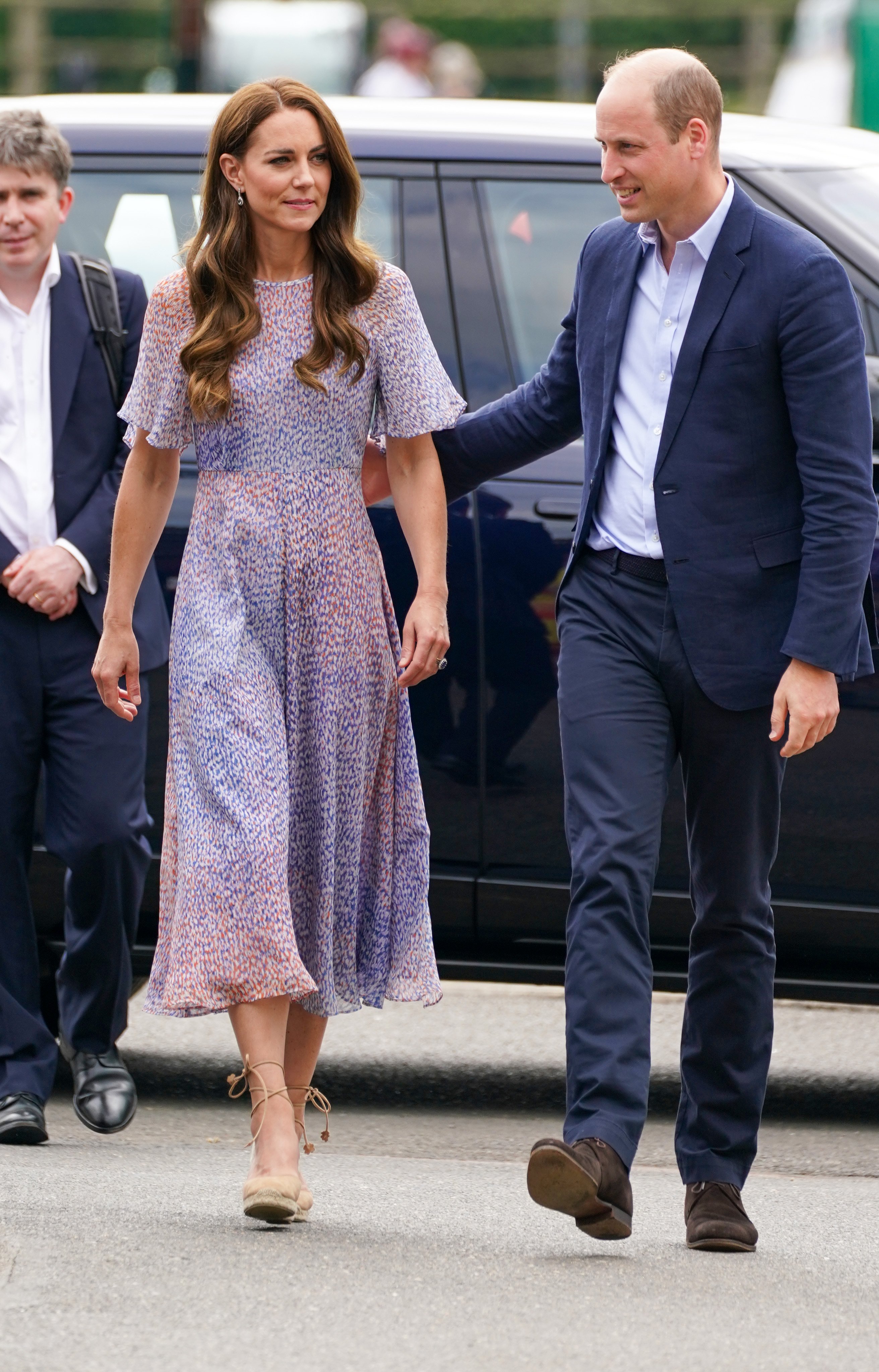 Prince William, Duke of Cambridge, and Catherine, Duchess of Cambridge, attend Cambridgeshire County Day at Newmarket Racecourse during an official visit to Cambridgeshire on June 23, 2022, in Cambridge, England. | Source: Getty Images