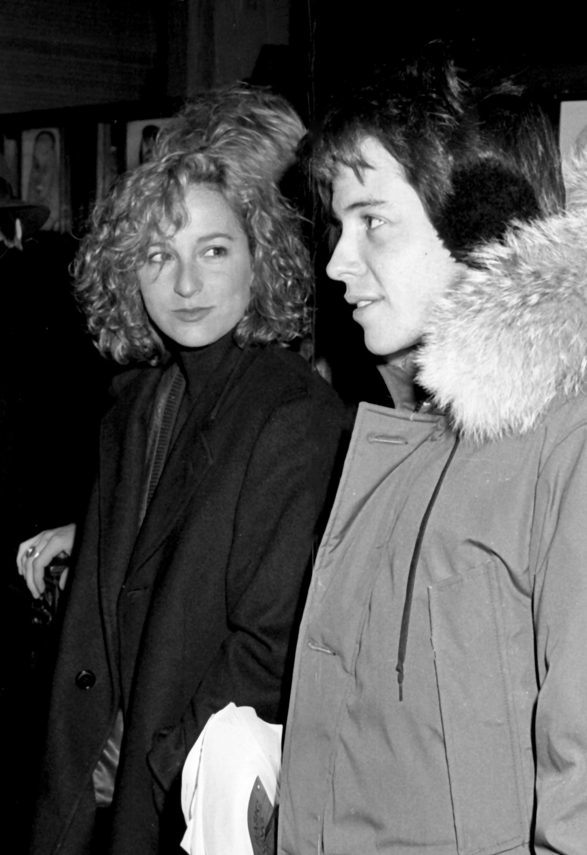 Matthew Broderick and Jennifer Grey at the "Absolutely Music" Tribute Benefit Party on February 7, 1988 | Source: Getty Images