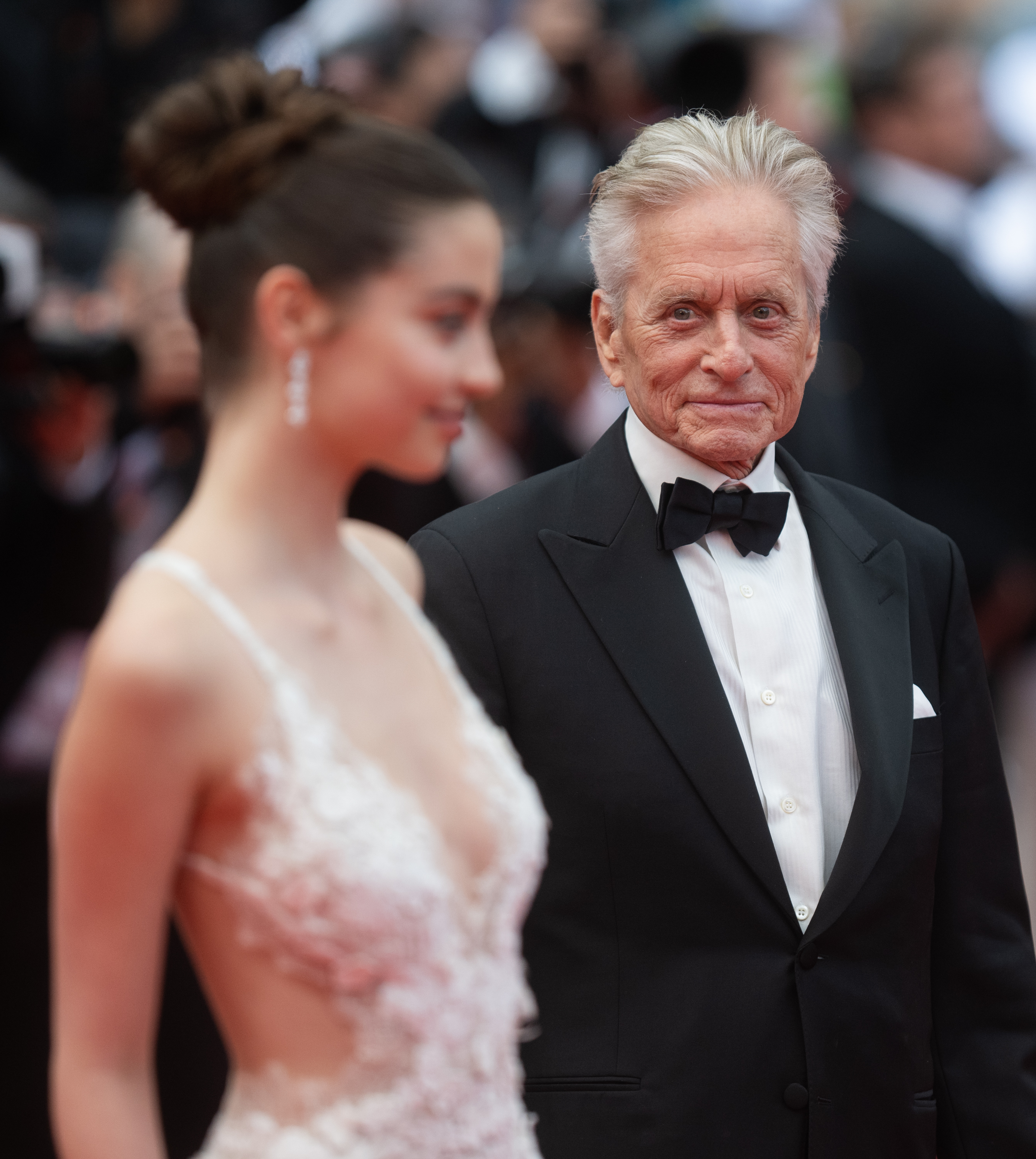 Carys Zeta Douglas and Michael Douglas on May 16, 2023 in Cannes, France | Source: Getty Images