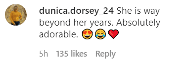 A fan's comment on Joie Chavis' post. | Source: Instagram/joiechavis