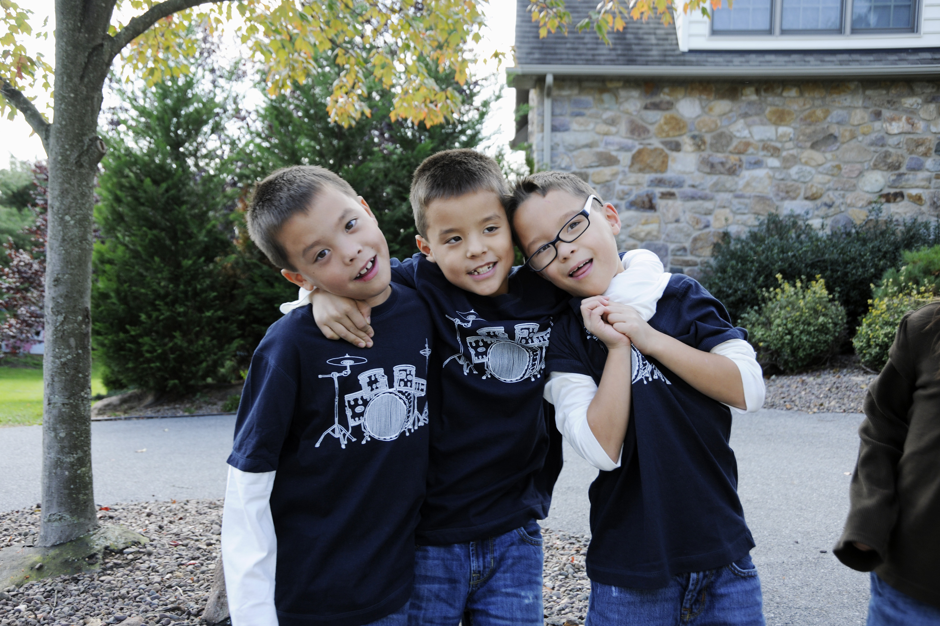 Kate and Jon had five girls and three boys. On this occasion, Collin, Joel, and Aaden posed for "Celebrity Wife Swap" on October 14, 2012. | Source: Getty Images