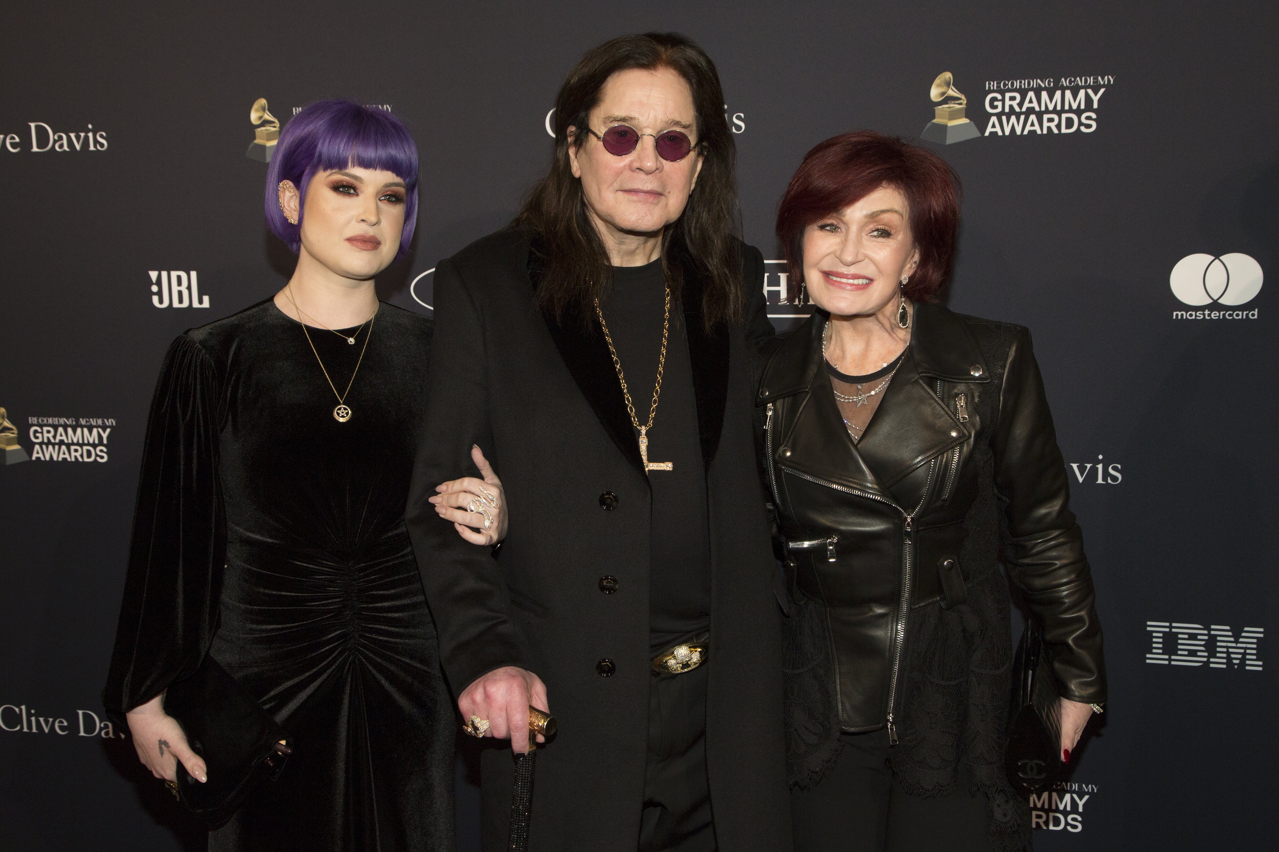 TV personality Kelly Osbourne, singer Ozzy Osbourne and talk show host Sharon Osbourne attend the Pre-Grammy Gala and Grammy Salute at The Beverly Hilton Hotel on January 25, 2020 in Beverly Hills, California ┃Source: Getty Images