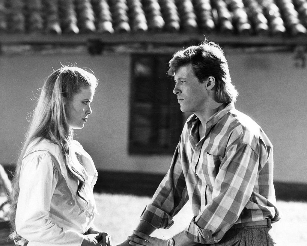 Kristina Wagner and Jack Wagner film a scene for ‘General Hospital’ on October 10, 1984 | Source: Walt Disney Television via Getty Images