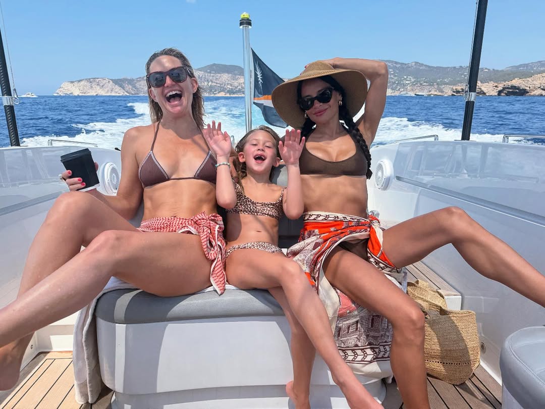 Kate Hudson and Rani Rose Hudson Fujikawa with a friend from a post dated July 13, 2025. | Source: Instagram/katehudson
