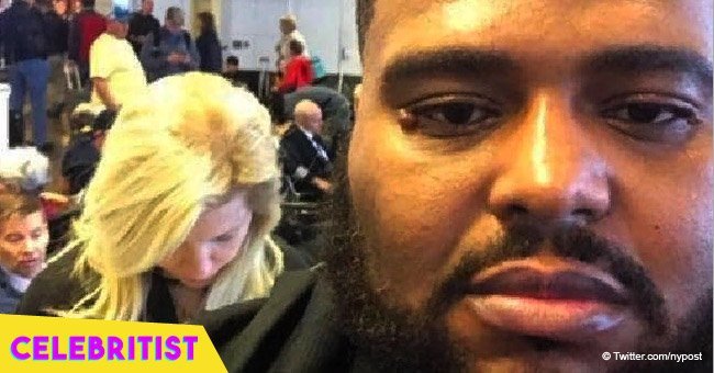Man's perfect response to racist woman at airport goes viral