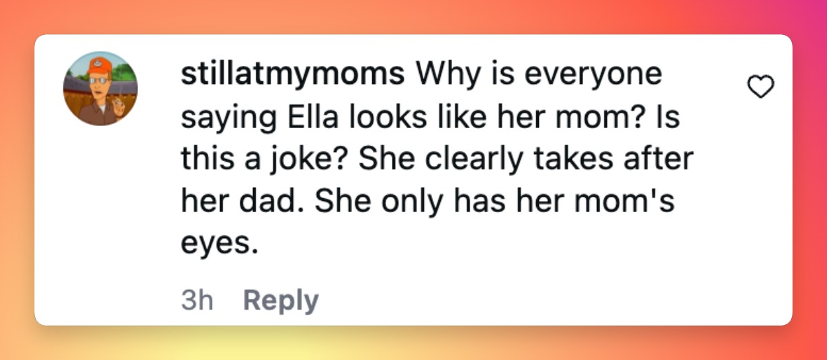 A fan comments on Ella Bleu's appearance during the 79th annual Cannes Film Festival on May 15, 2026 | Source: Instagram/entertainmenttonight