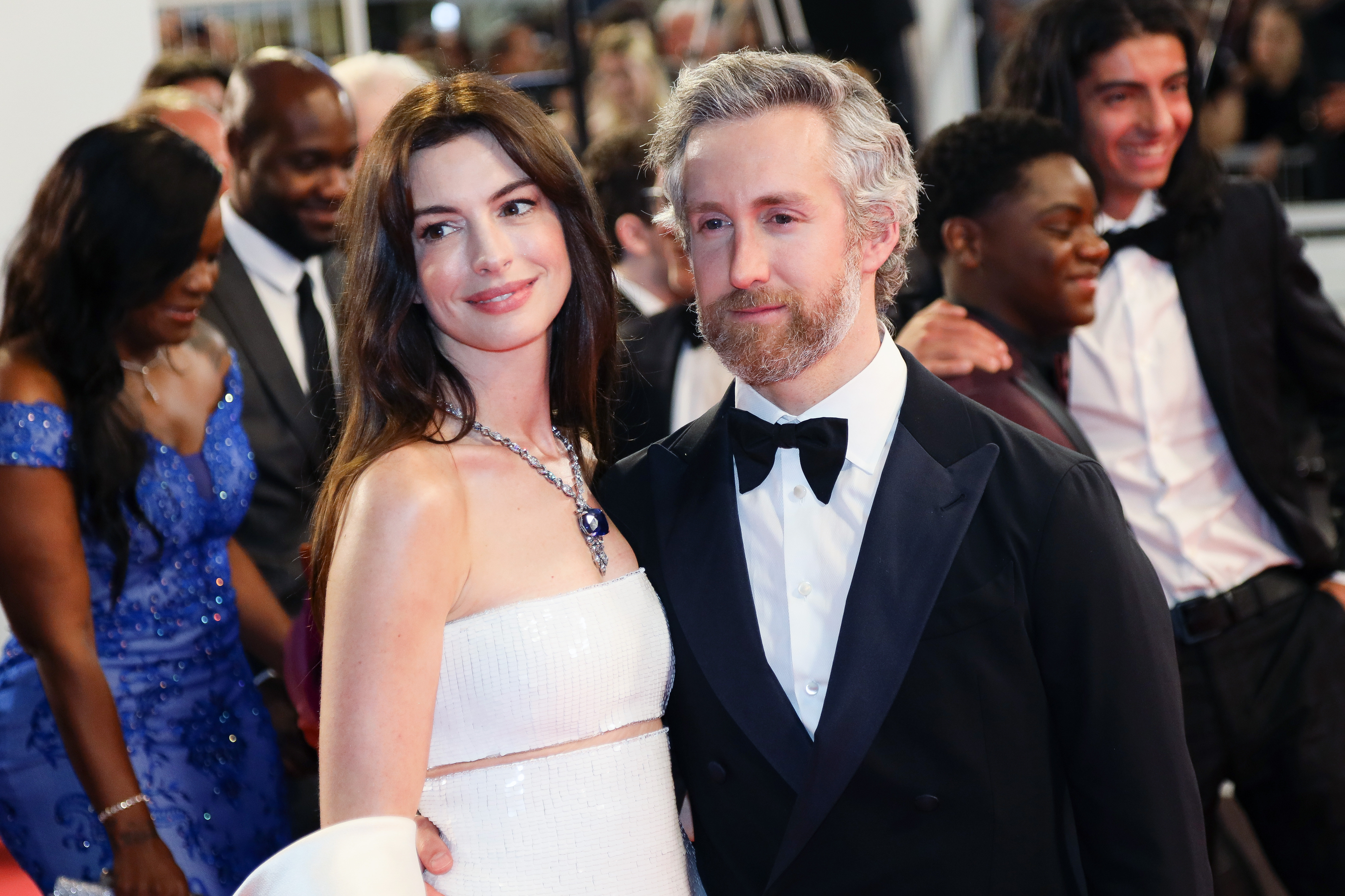 Adam Shulman and Anne Hathaway in Cannes, France on May 19, 2022 | Source: Getty Images