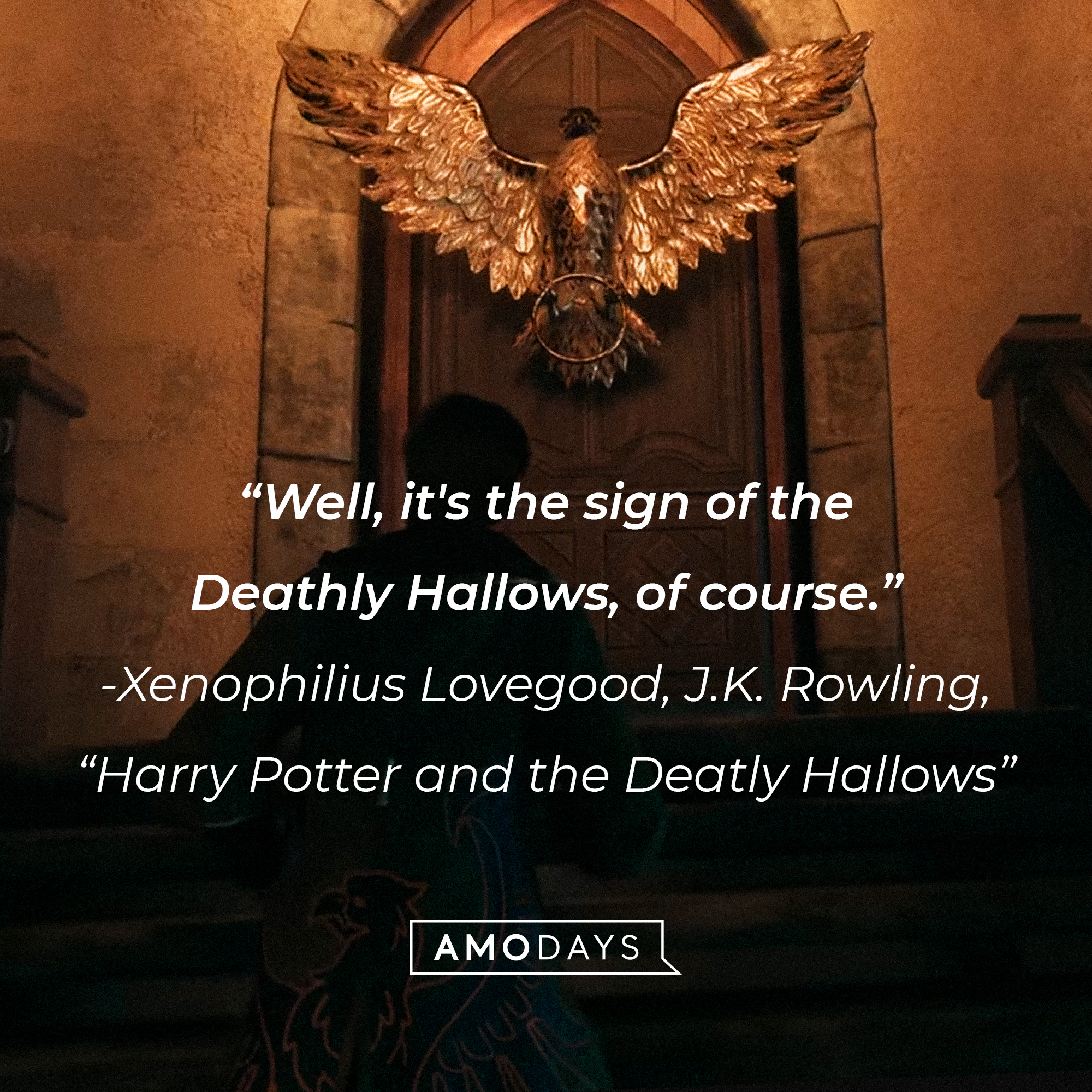 Xenophilius Lovegood’s quote from J.K. Rowling’s “Harry Potter and the Deathly Hallows” | Source: youtube.com/WizardingWorld