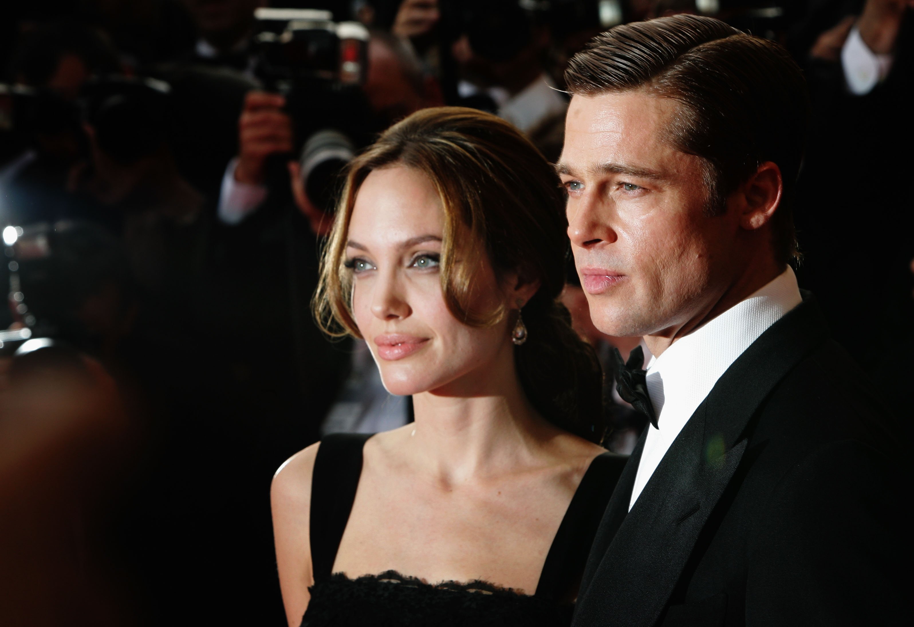 Angelina Jolie and Brad Pitt at the premiere for the film "A Mighty Heart" during the 60th International Cannes Film Festival on May 21, 2007, in France. | Source: Getty Images