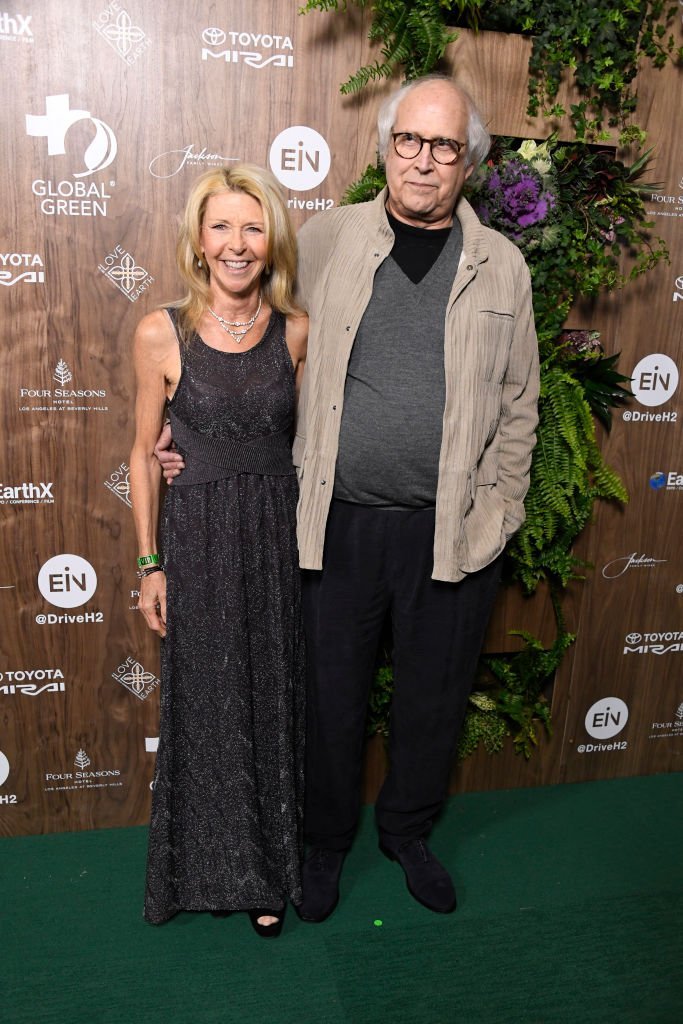 Jayni Chase and Chevy Chase attend the Global Green 2019 Pre-Oscar Gala at Four Seasons Hotel Los Angeles  | Getty Images