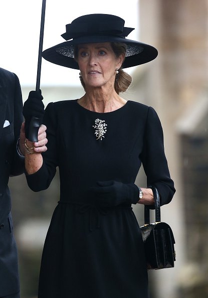Penelope Knatchbull assiste aux funérailles de la comtesse Mountbatten de Birmanie. |Photo : Getty Images
