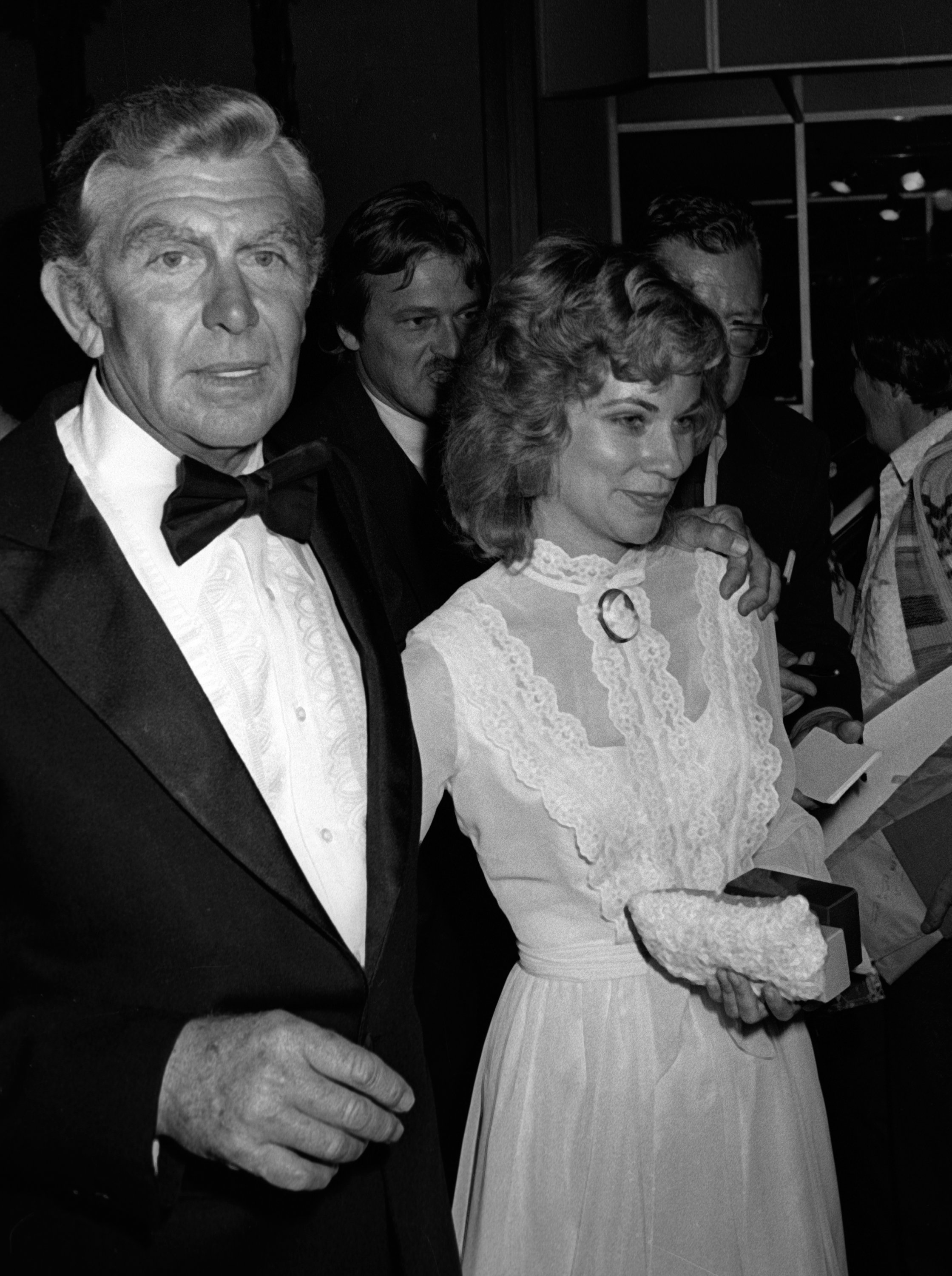 Andy Griffith and wife Cindi Knight attend the party for 33rd Annual Primetime Emmy Awards on September 13, 1981 at the Bonaventure Hotel in Los Angeles, California | Source: Getty Images