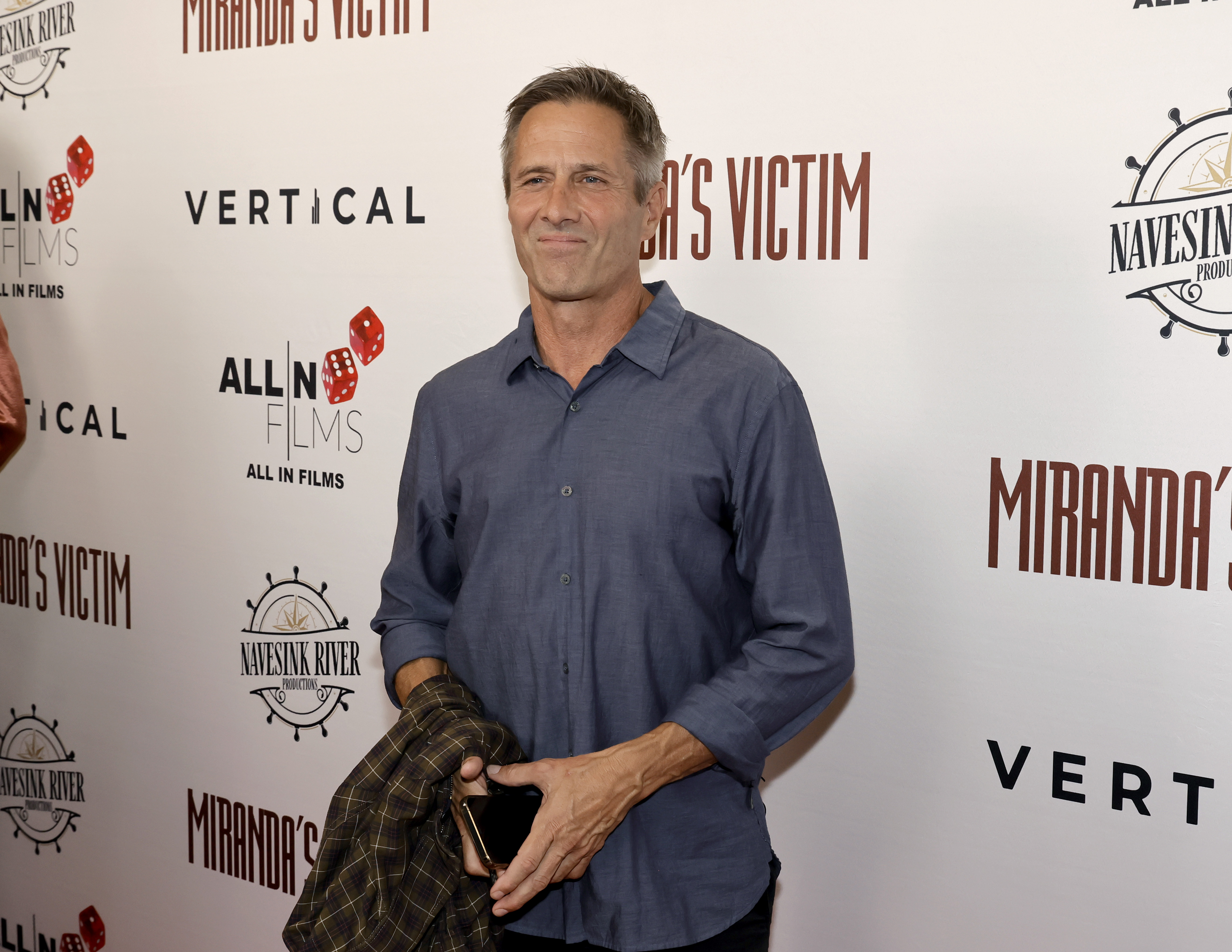 The actor attends the screening of "Miranda's Victim," in Los Angeles, California, on October 5, 2023 | Source: Getty Images