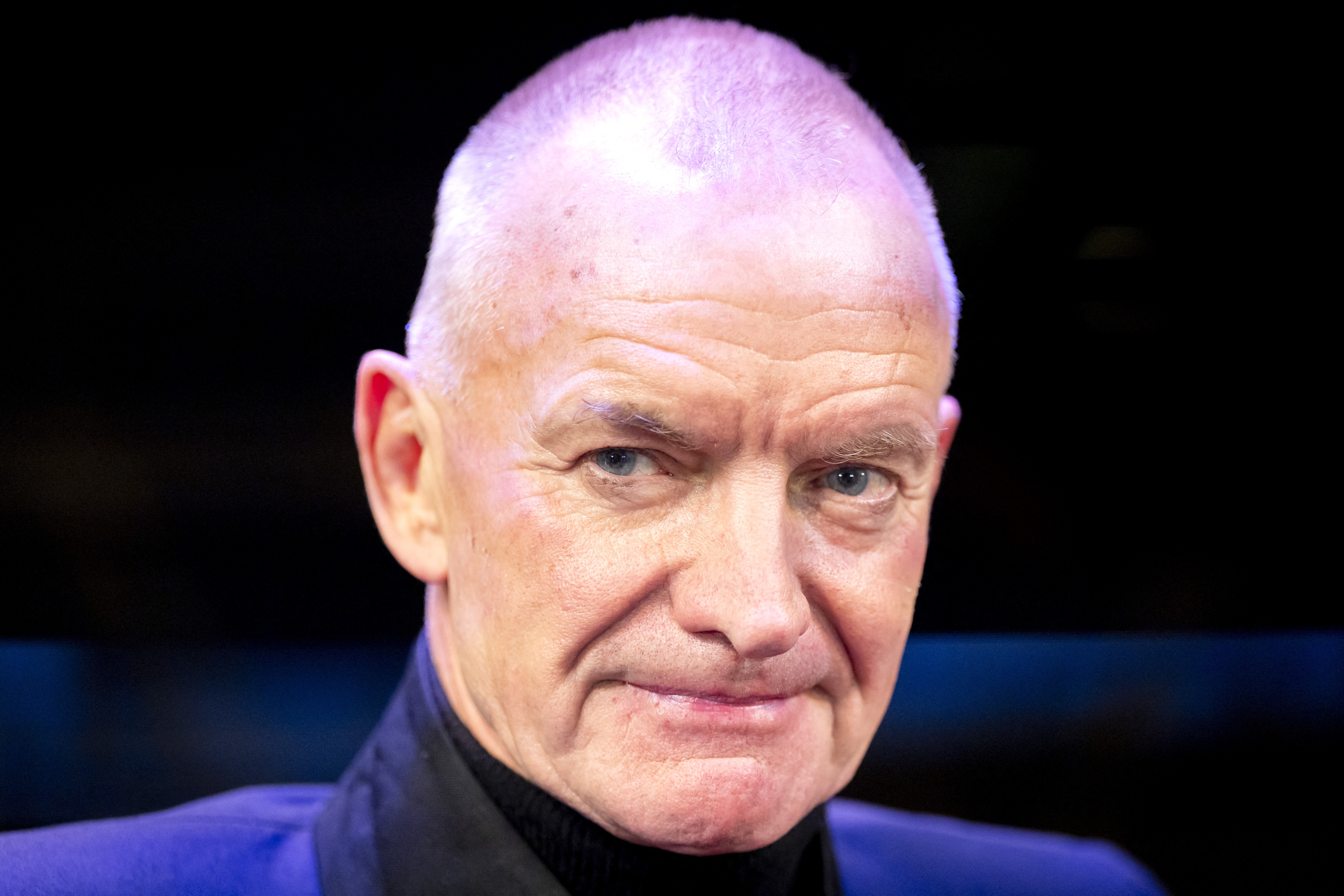 Sting poses during a photocall after the world premiere of his musical "The Last Ship" on 18 January 2026 in Amsterdam. | Source: Getty Images