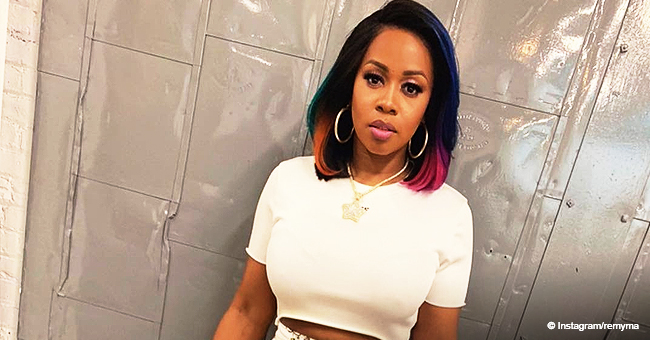 Remy Ma Shows off Phenomenal Post-Baby Body in White Crop Top & Colorful Skirt in Pics