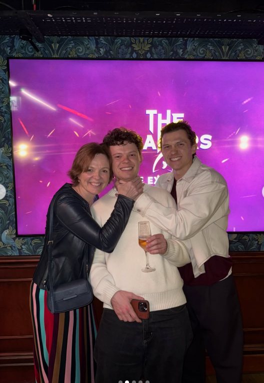 Nikki, Paddy, and Tom Holland and Zendaya seen in a post dated December 22, 2025 | Source: Instagram/samholland1999