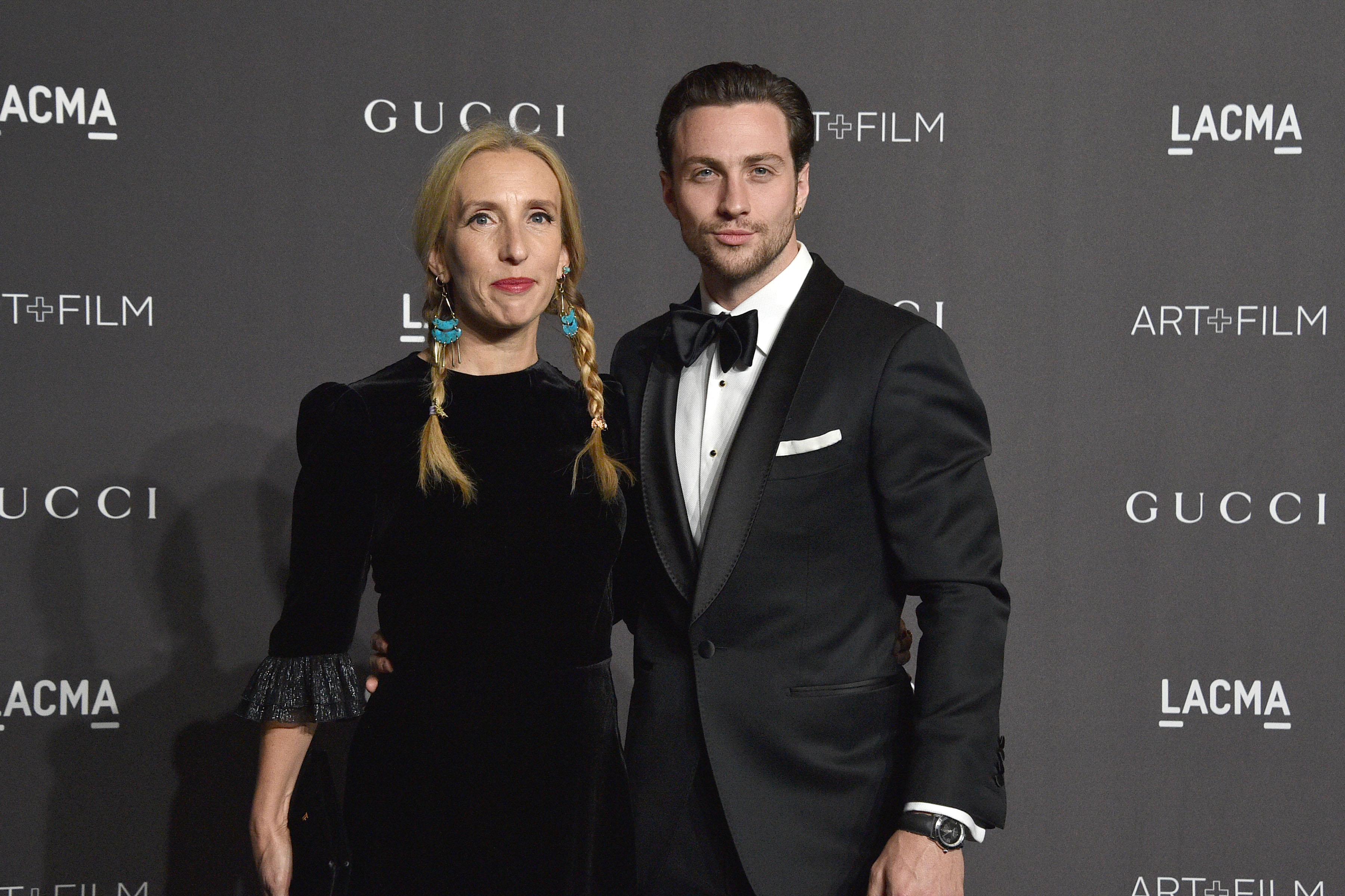 Sam and Aaron Taylor-Johnson at the LACMA Art + Film Gala on November 3, 2018. | Source: Getty Images