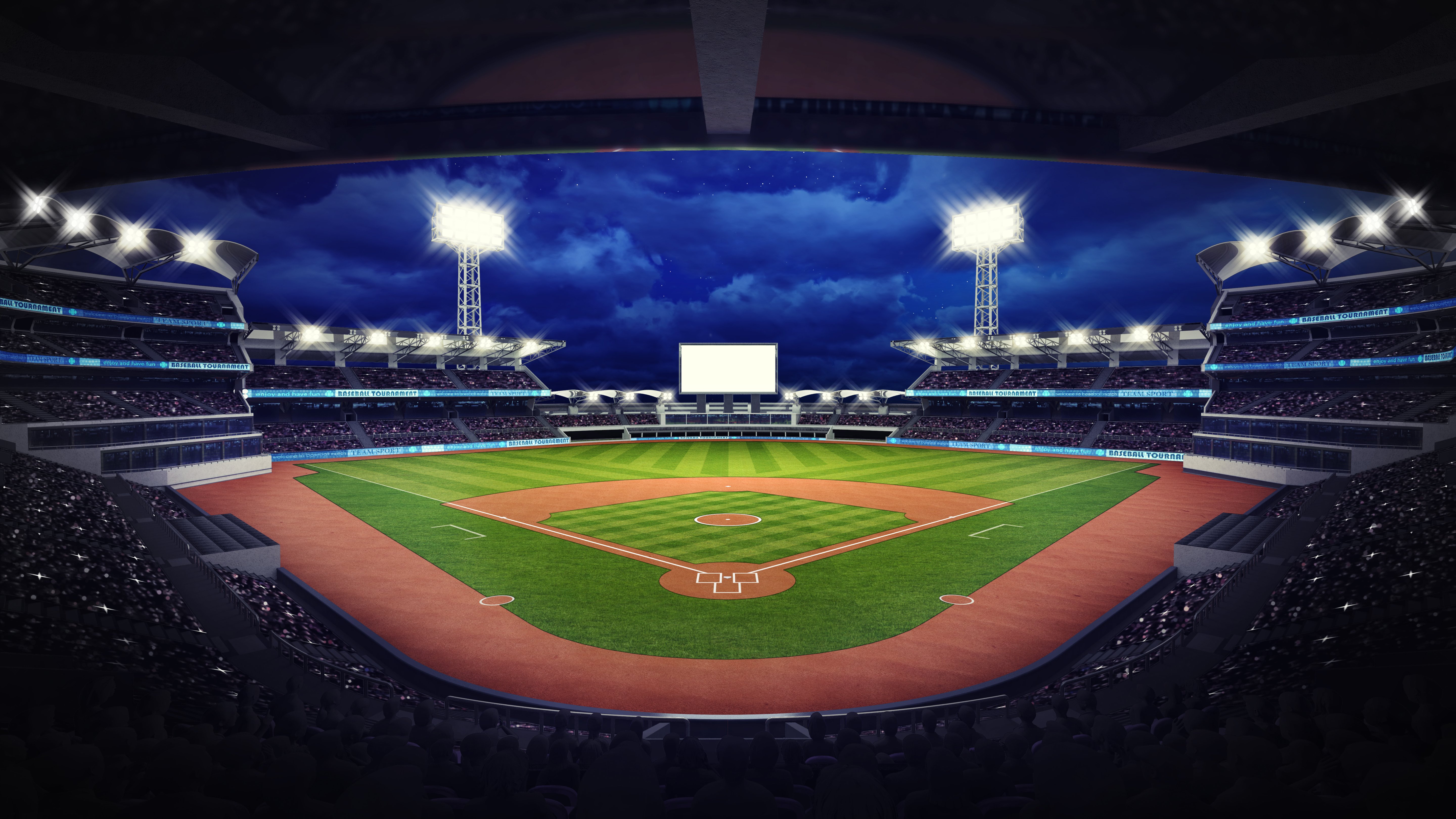 A baseball stadium under roof view with fans | Photo: Shutterstock