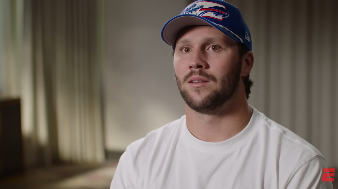 Josh Allen opens up about his relationship and personal growth during an interview with ESPN, as posted October 13, 2025 | Source: YouTube/ESPNNFL