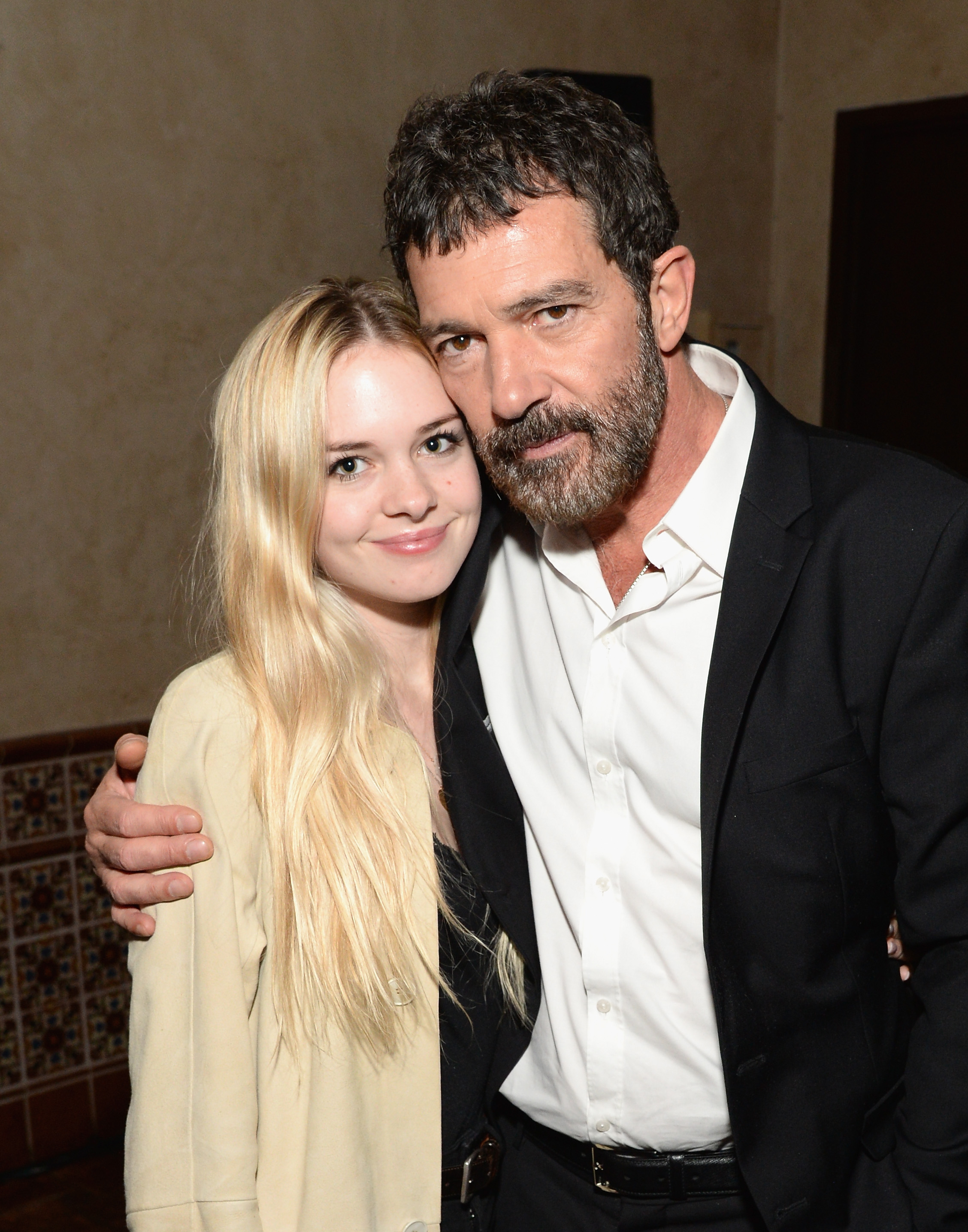 Antonio Banderas and his daughter Stella in California in 2015 | Source: Getty Images