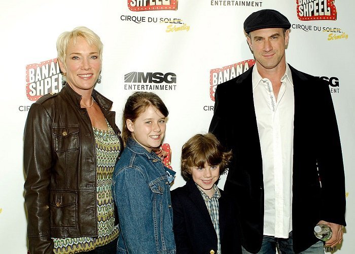 Christopher Meloni and his family, wife Sherman Williams, children Sophia and Dante I Image: Getty Images