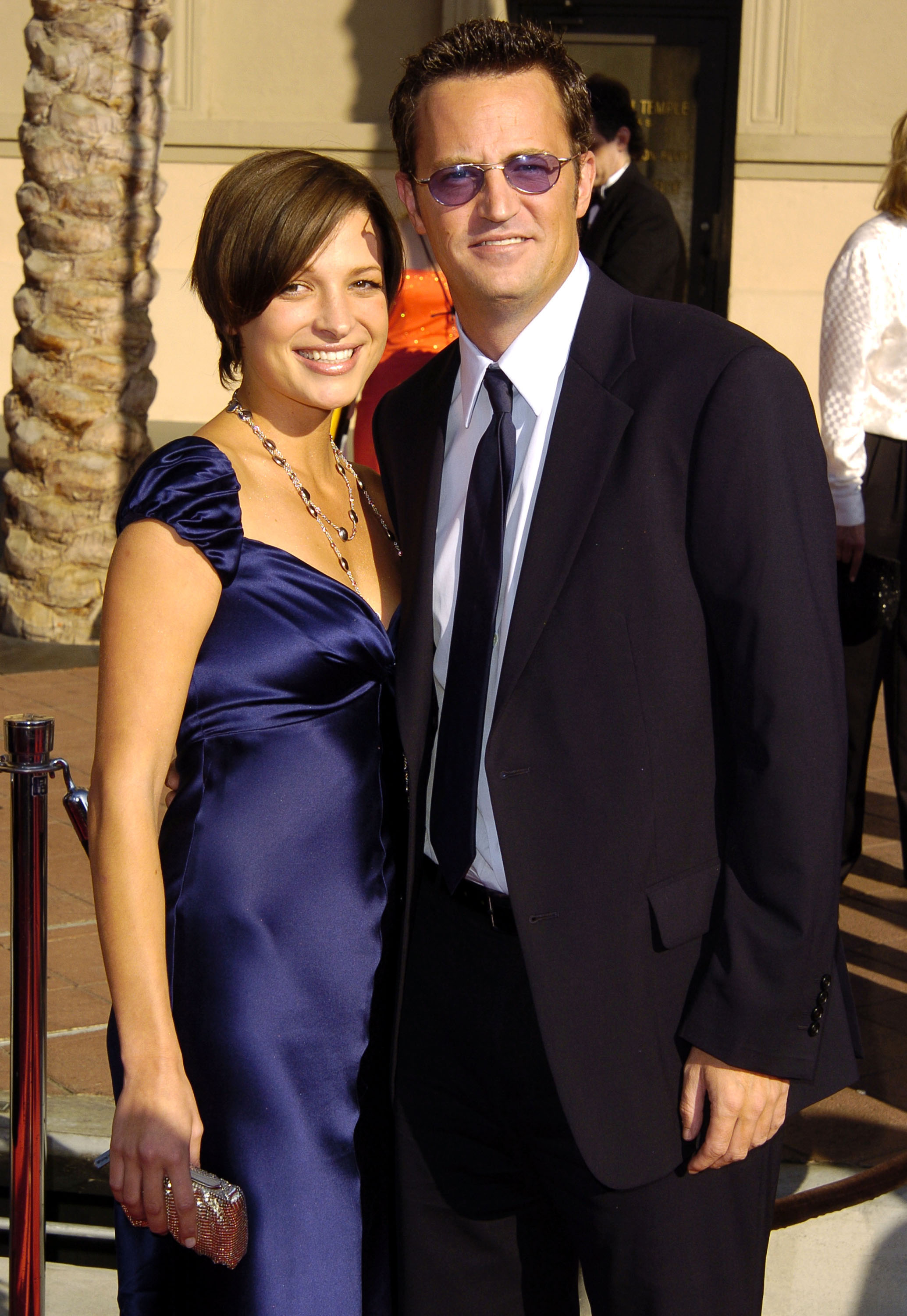 Matthew Perry and Rachel Dunn at the Emmy Creative Arts Awards in Los Angeles, California on September 12, 2004. | Source: Getty Images