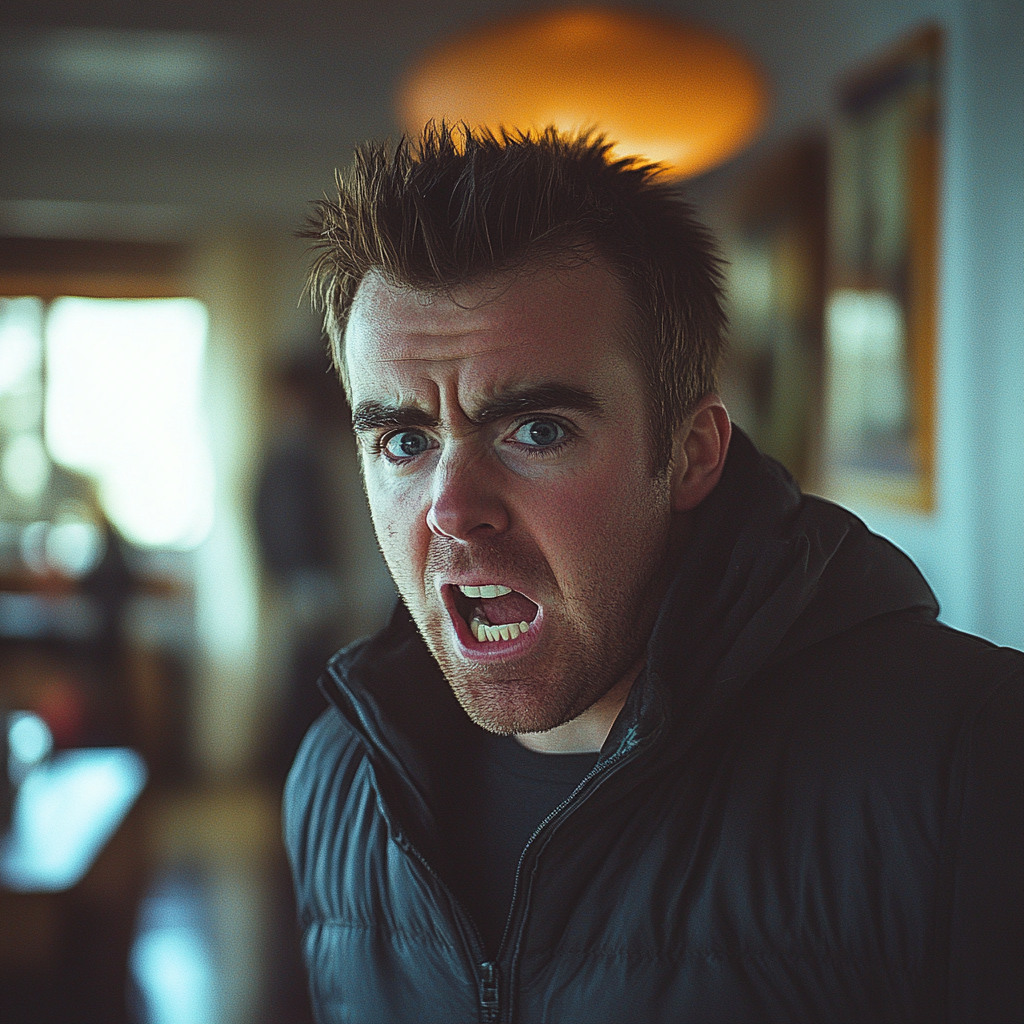 An angry man shouting | Source: Midjourney