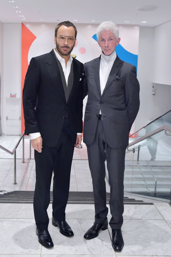 Tom Ford (L) and Richard Buckley at the Hammer Museum 16th Annual Gala in the Garden with generous support from South Coast Plaza at the Hammer Museum on October 14, 2018 | Photo: Getty Images