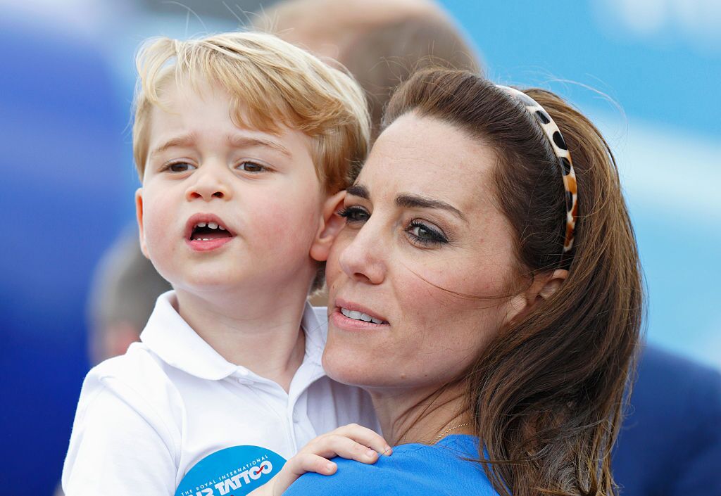 Prince George and Kate Middleton visit the Royal International Air Tattoo at RAF Fairford | Getty Images 
