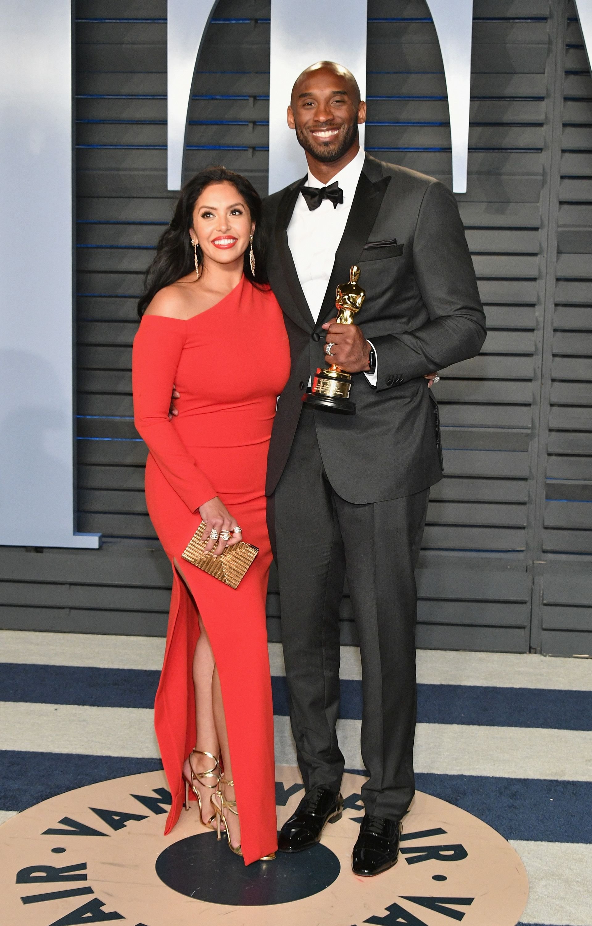 Vanessa and Kobe Bryant at the 2018 Vanity Fair Oscar Party at Wallis Annenberg Center for the Performing Arts on March 4, 2018. | Photo: Getty Images