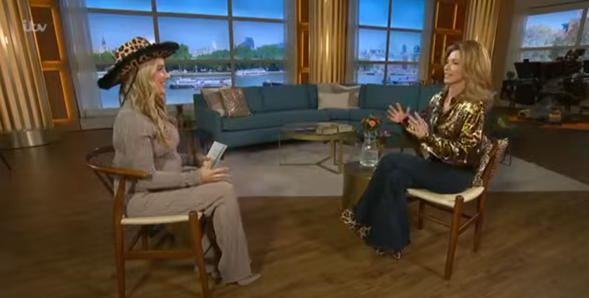 Shania Twain appearing on "This Morning" | Source: YouTube/@thismorning