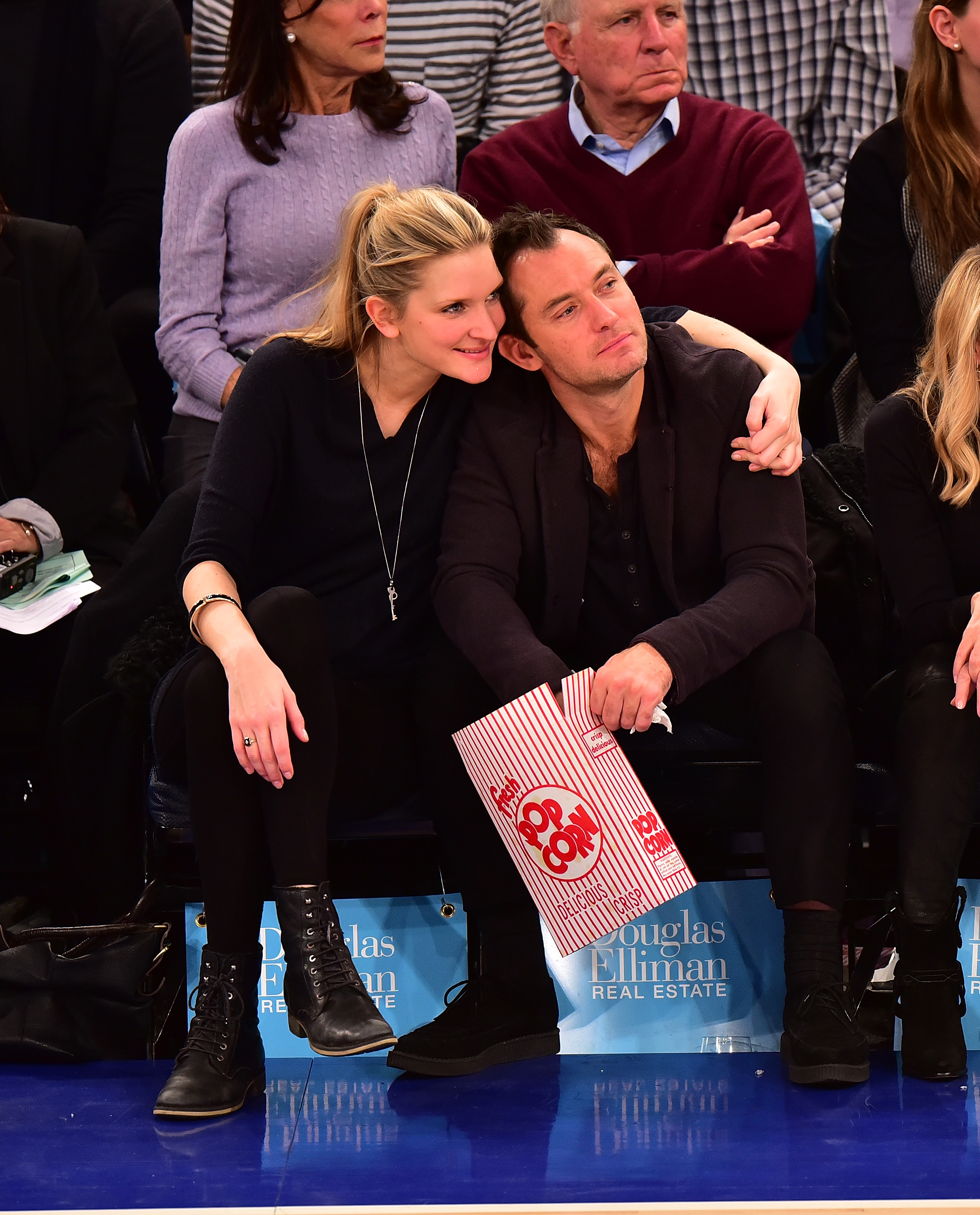 Phillipa Coan and Jude Law pictured at Madison Square Garden on February 26, 2016 | Source: Getty Images