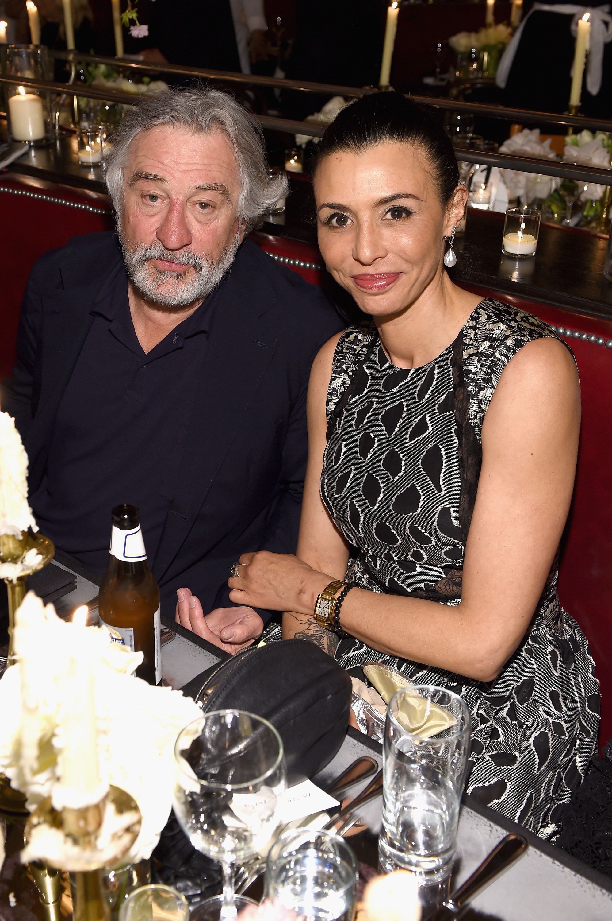 Robert and Drena De Niro at the Chanel Tribeca Film Festival Artists Dinner | Source: Getty Images