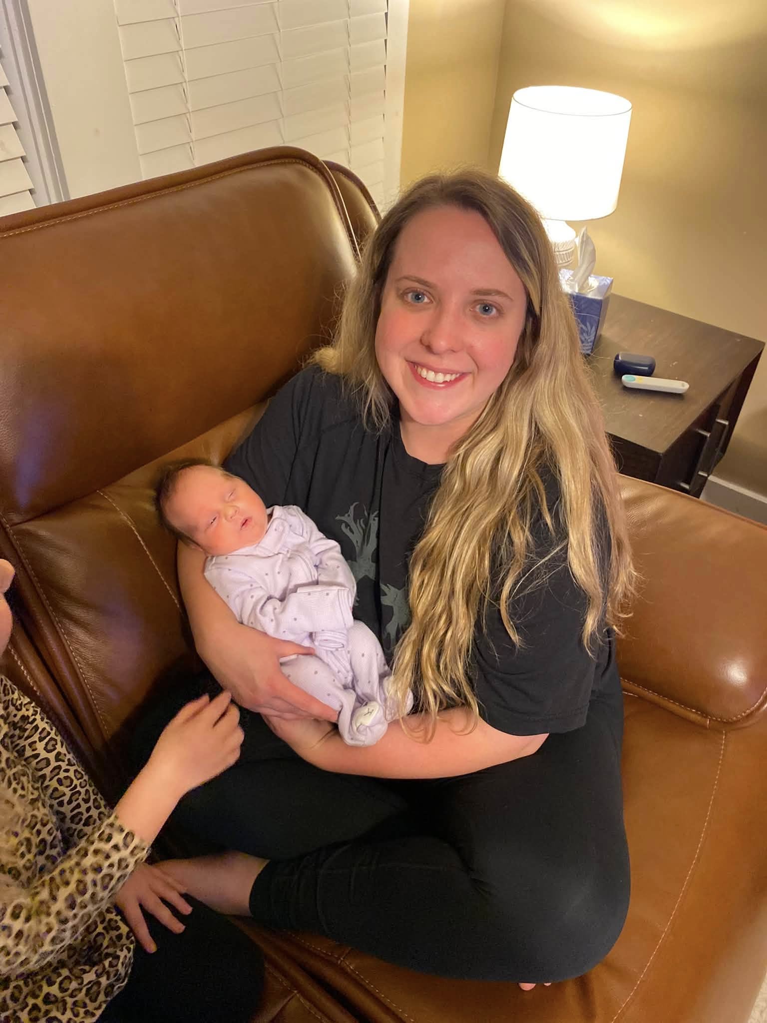 Kristian Mckelvey's fiancée Madison Moyers and his niece, Lotus, from a post dated April 25, 2026 | Source: Facebook/Kristian Scott Mckelvey