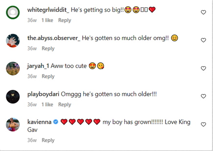 Positive Kommentare zu Gavins' Videos | Quelle: Instagram.com/gavsmomma20