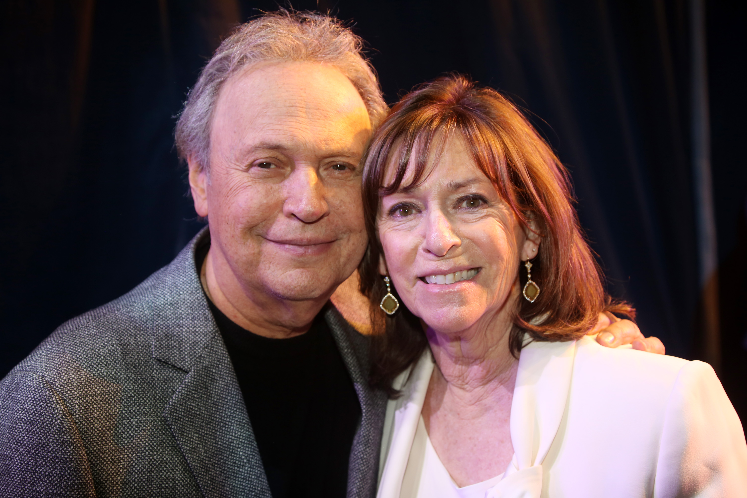 Billy Crystal and wife Janice Crystal pose backstage at the opening night of the new musical based on the 1992 film "Mr. Saturday Night" on Broadway at The Nederlander Theatre on April 27, 2022 in New York City. | Source: Getty Images