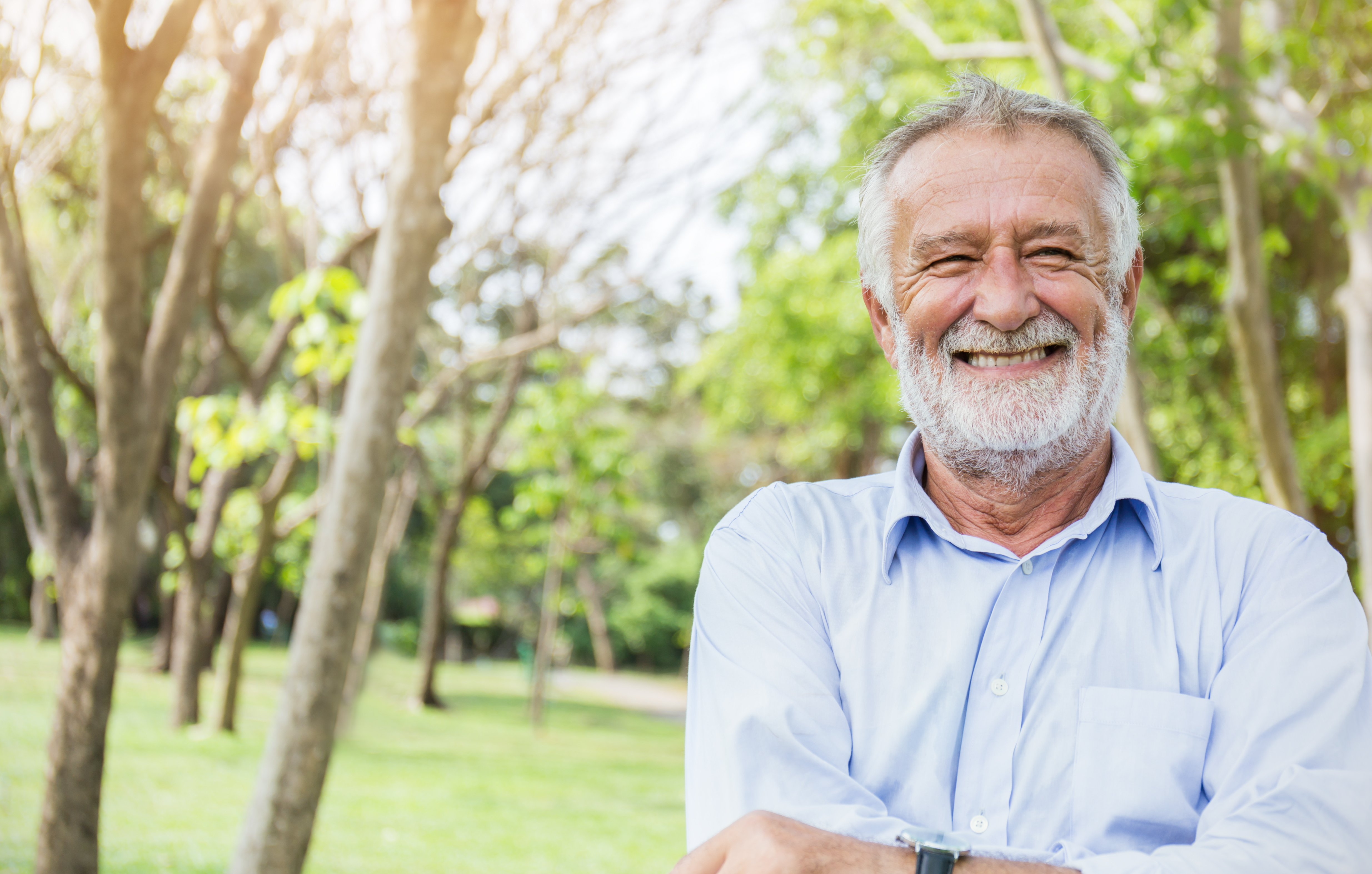 A smiling senior man | Source: Shutterstock