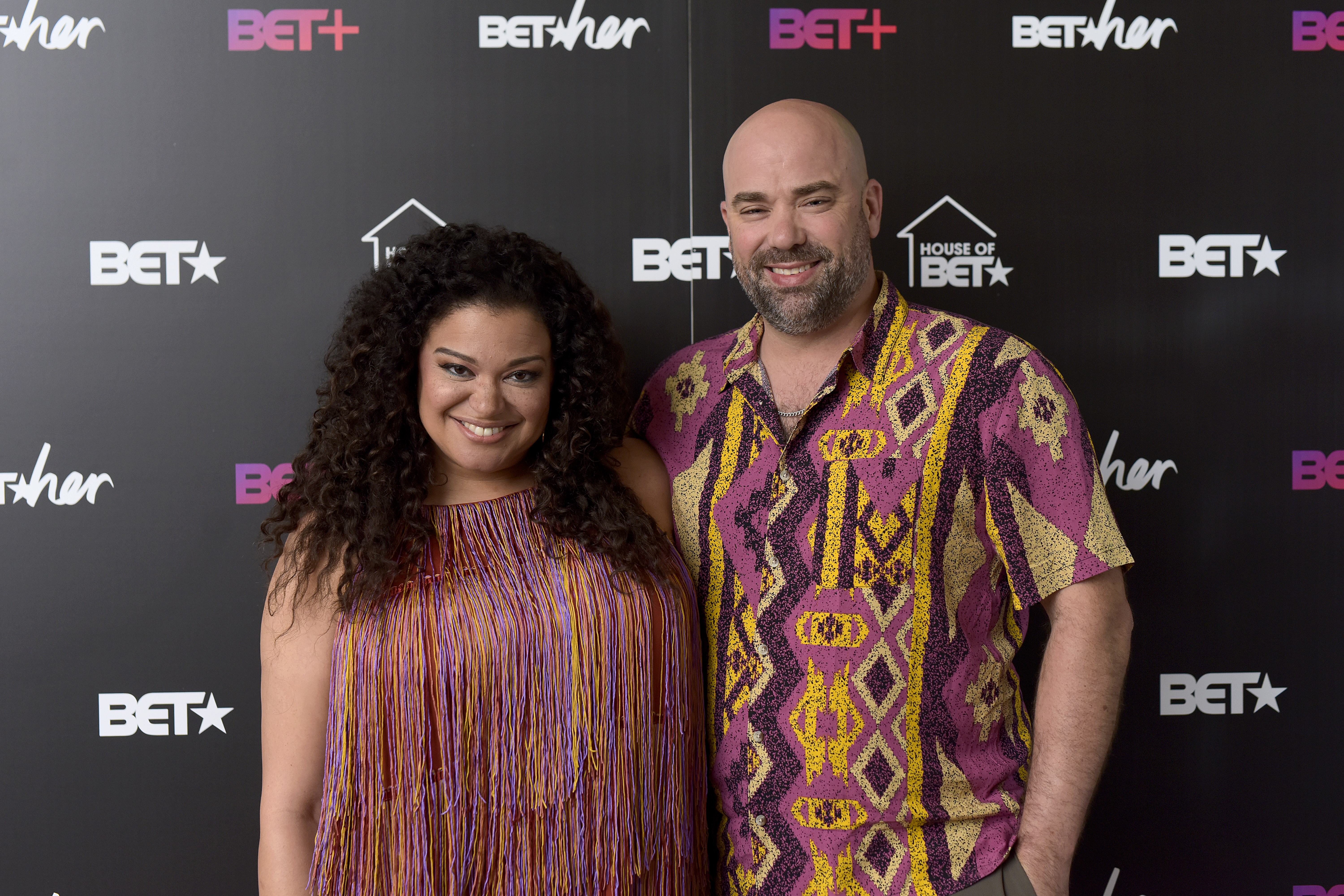 Michelle Buteau and Gijs van der Most pose at the BET Essence Festival Weekend at Il Mercato on July 6, 2019, in New Orleans, Louisiana | Source: Getty Images