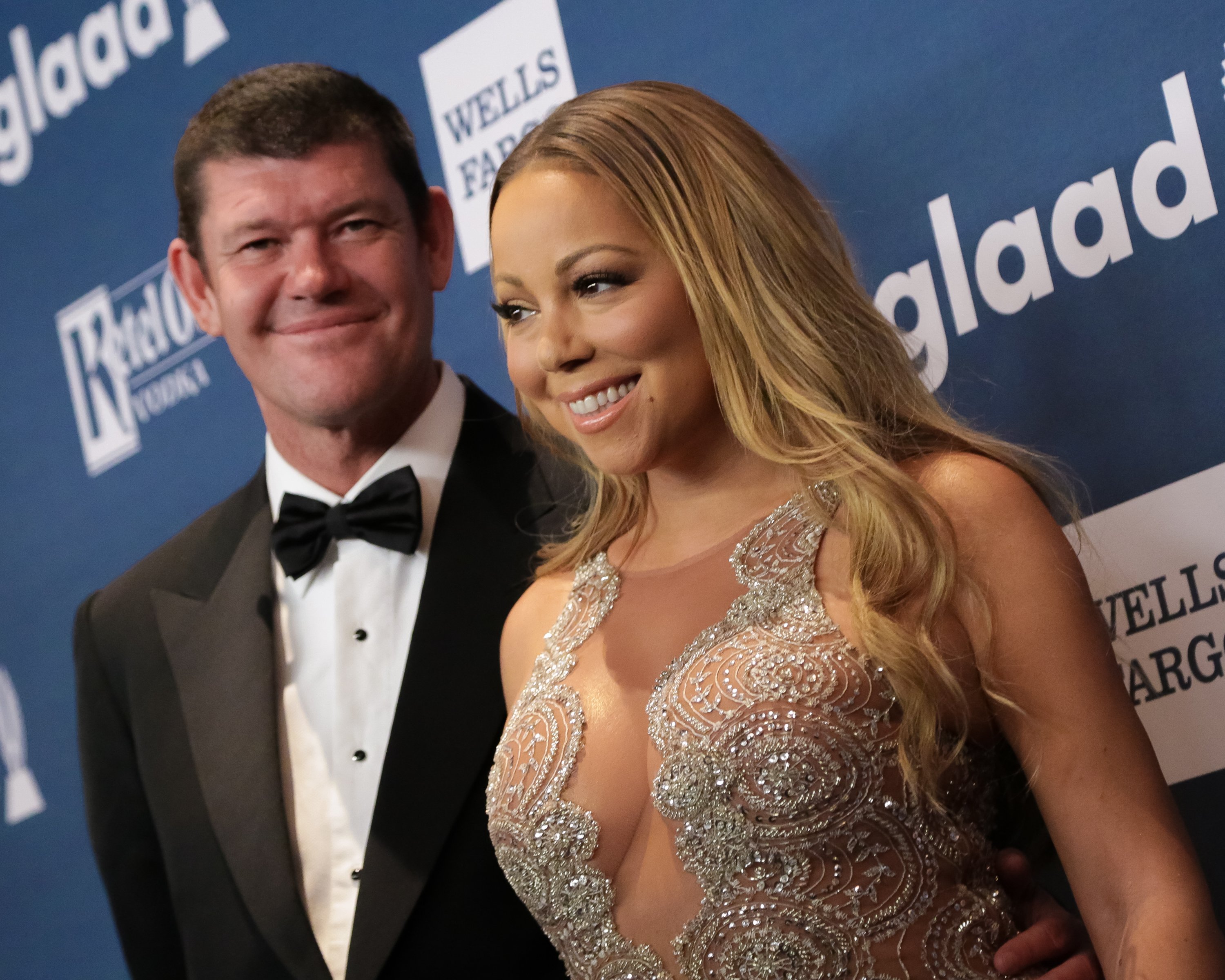 Mariah Carey and businessman James Packer attend the 27th Annual GLAAD Media Awards held at The Waldorf=Astoria on May 14, 2016 in New York City. | Source: Getty Images