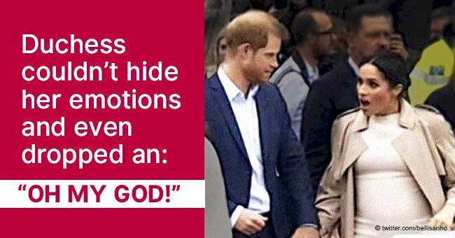 Meghan's jaw dropped after spotting a familiar face in the crowd