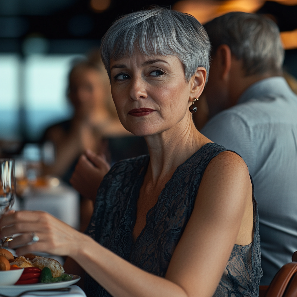 A concerned woman on a ship | Source: Midjourney