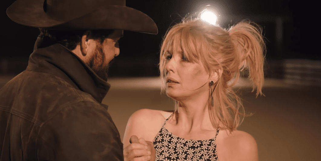 Kelly Reilly as Beth Dutton and Cole Hauser as Rip Wheeler in "Yellowstone" from a September 2020 YouTube video | Photo: YouTube/Yellowstone