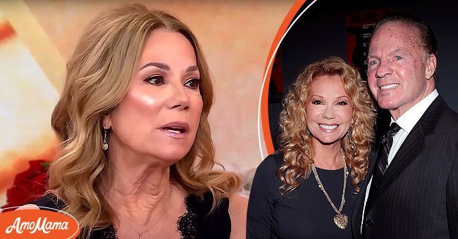 A picture of Kathie Lee Gifford on the "today" show [left]. Kathie Lee Gifford and her husband Frank Gifford at an event [right]. | Photo: Getty Images   youtube.com/TODAY