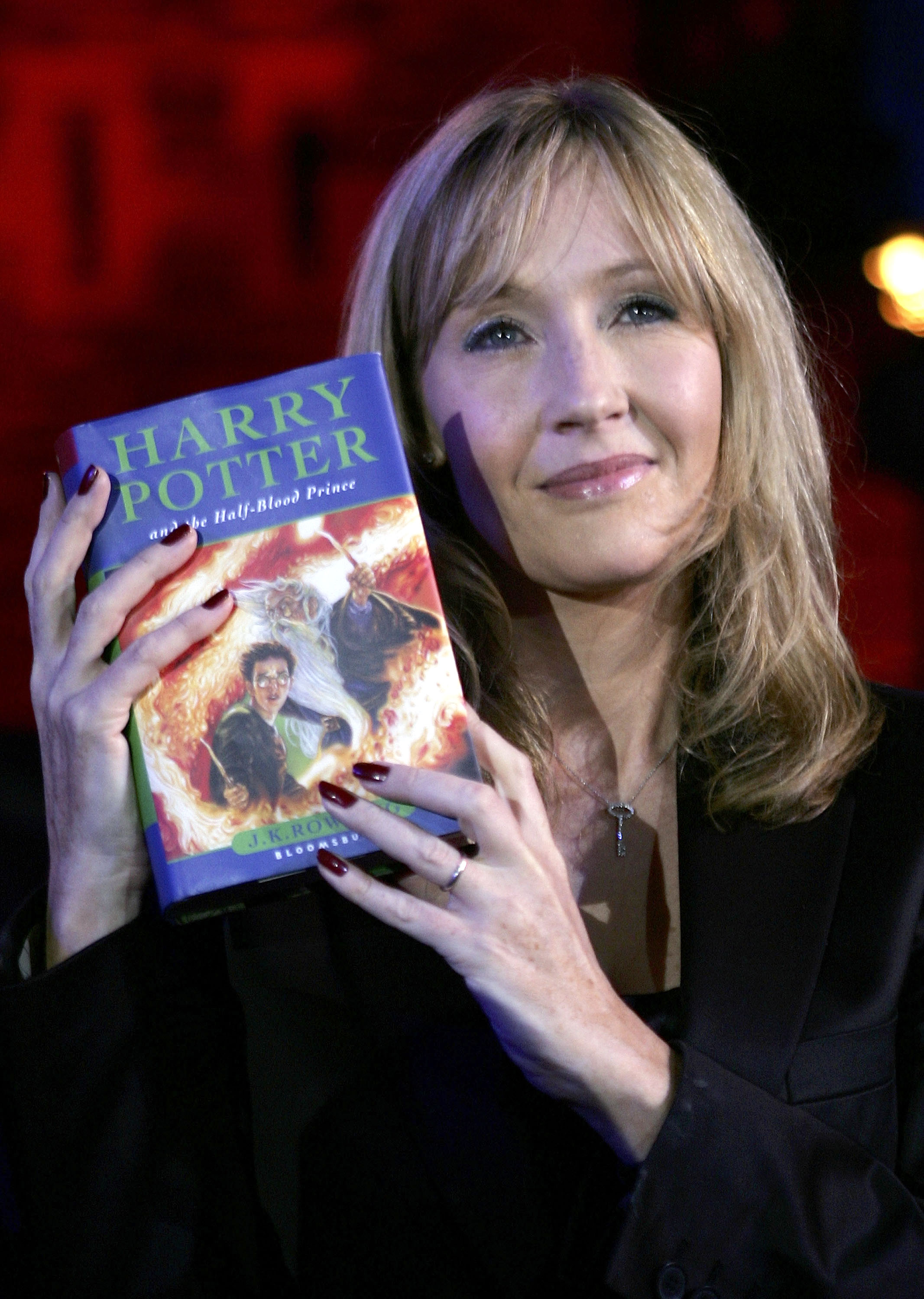 Harry Potter author JK Rowling arrives at Edinburgh Castle where she will read passages from the sixth magical children's title "Harry Potter And The Half-Blood Prince," on July 15, 2005 in Edinburgh, Scotland. | Source: Getty Images