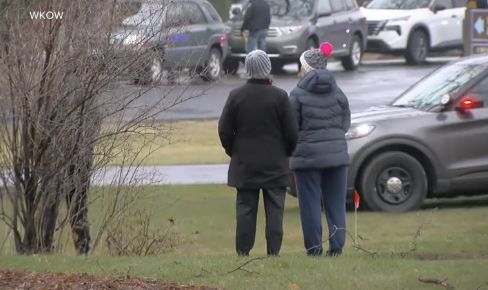 Residents spotted outside the Madison Abundant Life Christian School on December 16, 2024, in Madison, Wisconsin. | Source: YouTube/ABCNews