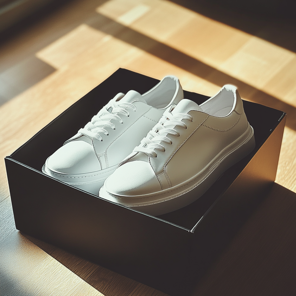 Sneakers in a box | Source: Midjourney