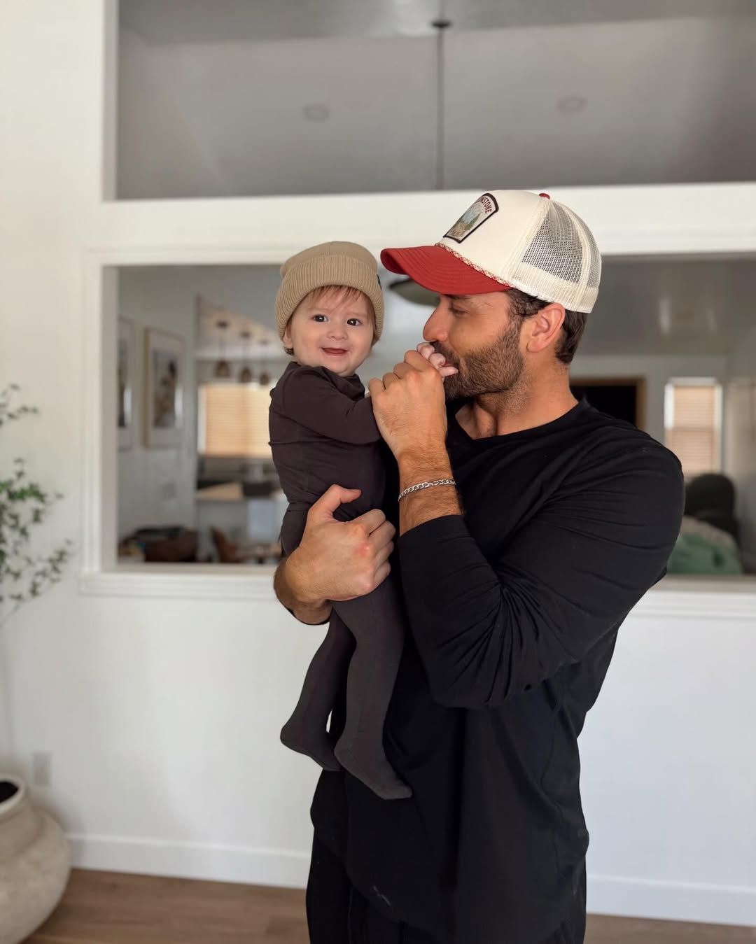 Dakota Mortensen with his son, seen in a post dated March 19, 2025 | Source: Instagram/dakota_mortensen