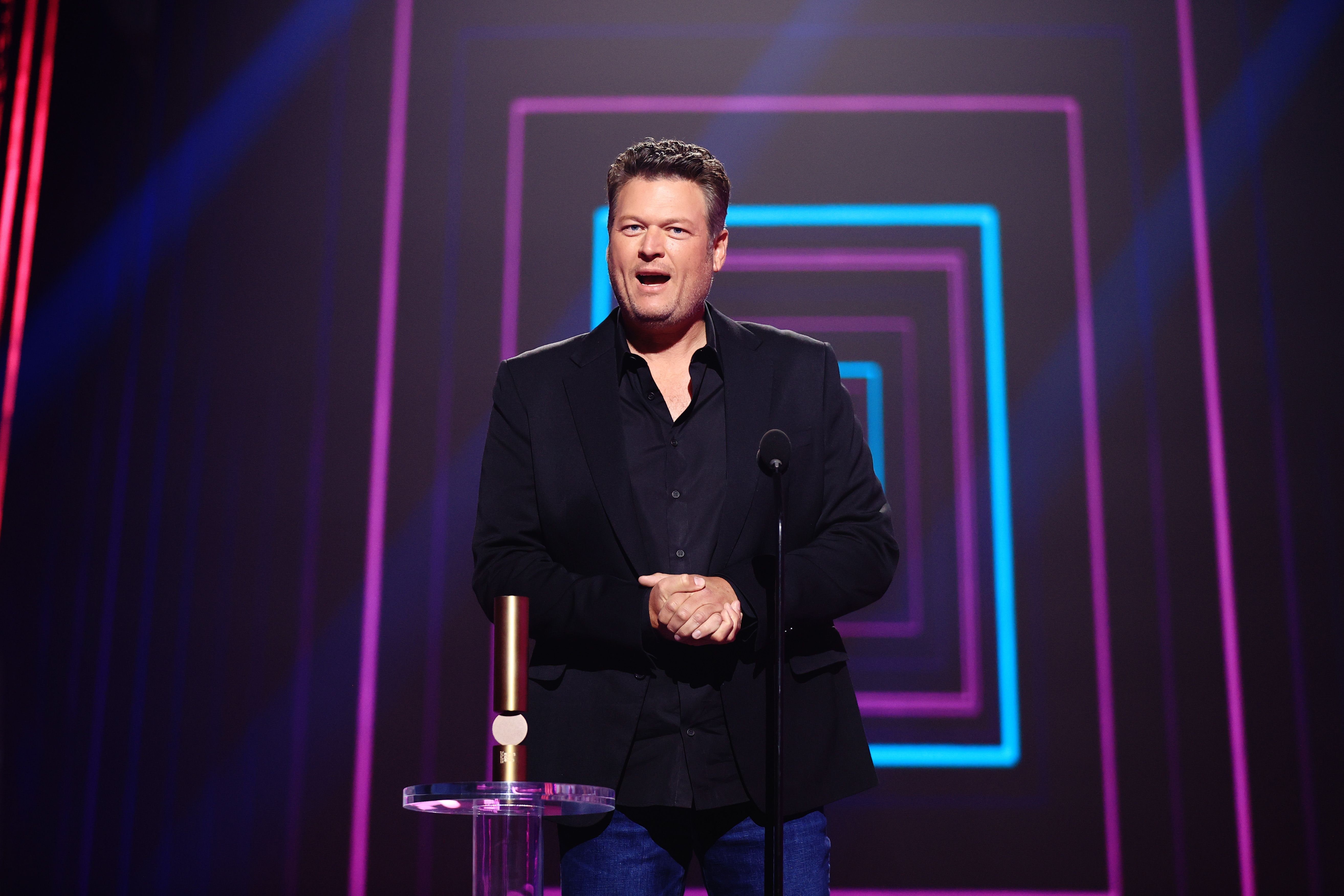 Blake Shelton onstage at the 2020 E! People's Choice Awards on November 15, 2020. | Getty Images