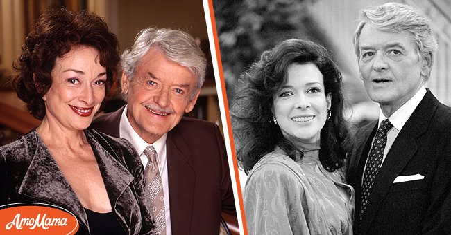 [Left] Dixie Carter and her husband, Hal Holbrook at an event; [Right] A younger Dixie Carter and her husband, Hal Holbrook at an event | Source: Getty Images
