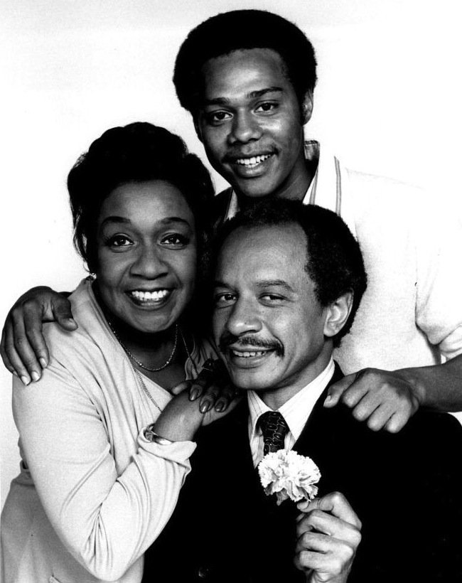 Mike Evans, Sherman Hemsley, and Isabel Sanford from "The Jeffersons" circa 1975 | Source: Wikimedia Commons